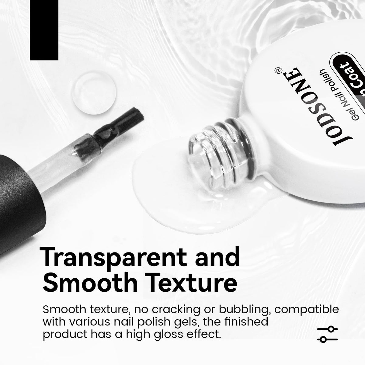 JODSONE 10ML Top Coat Gel Polish High Gloss Shine Finish Long Lasting Gel Nail Polish Professional