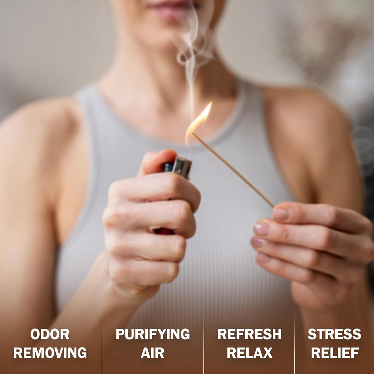 M.Y.T Natural Incense Sticks – Sandalwood, Lavender, Frankincense – Long-Lasting, Low Smoke