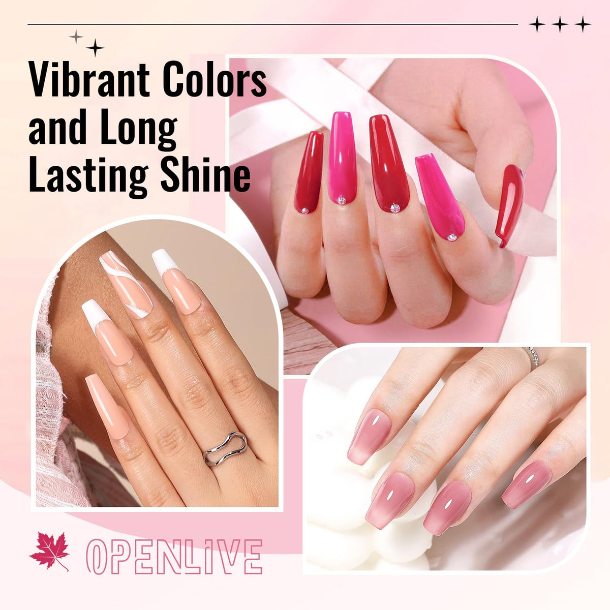 12 PCS Nail Polish Set With 10 Colour Combo, 2 PCS Base And Top Coat,Fast Drying Nail Polish For