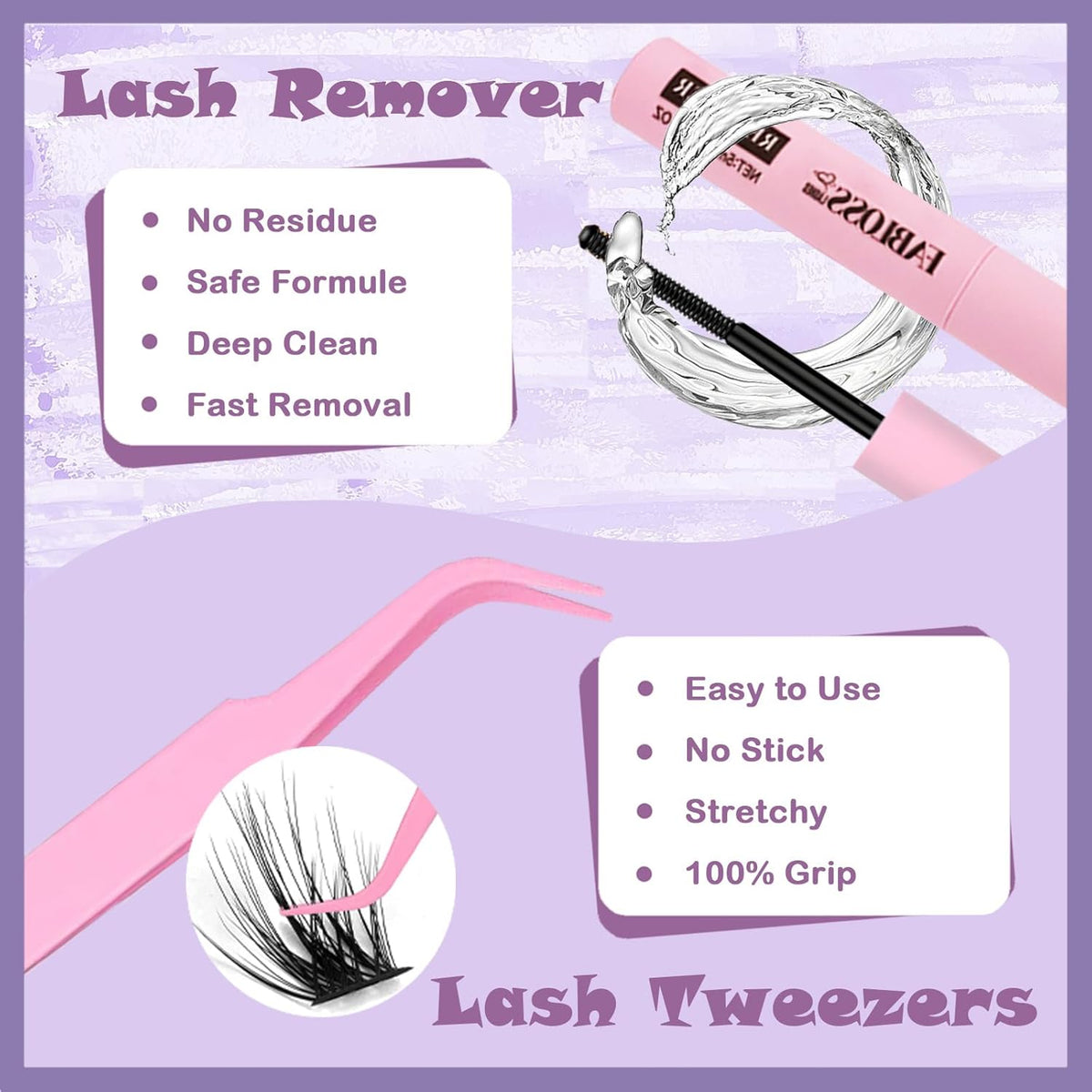 Lash Clusters Kit Fluffy 144Pcs Lash Clusters DIY Eyelash Extension Kit 80D Individual Lashes
