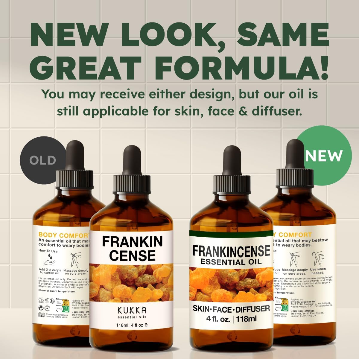Kukka Frankincense Essential Oil for Face & Skin - 4 Fl Oz - Frankincense Oil Made from Ethiopia