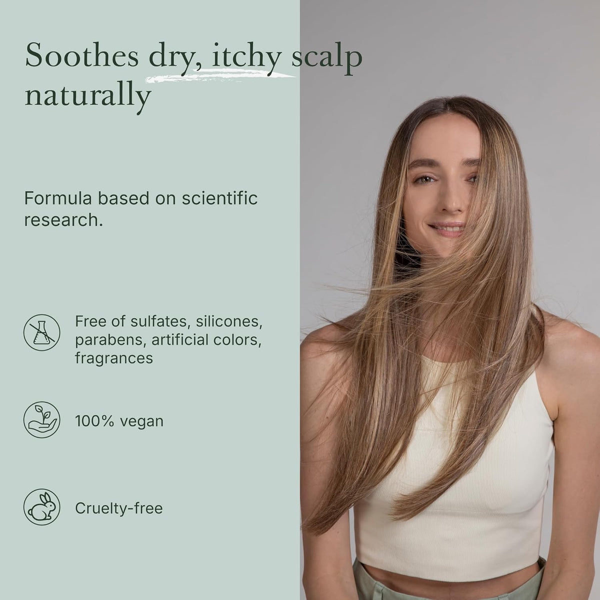 GOOD&ALL Tea Tree Shampoo for Dry Itchy Scalp with Peppermint - Sodium Lauryl Sulfate/Sulphate