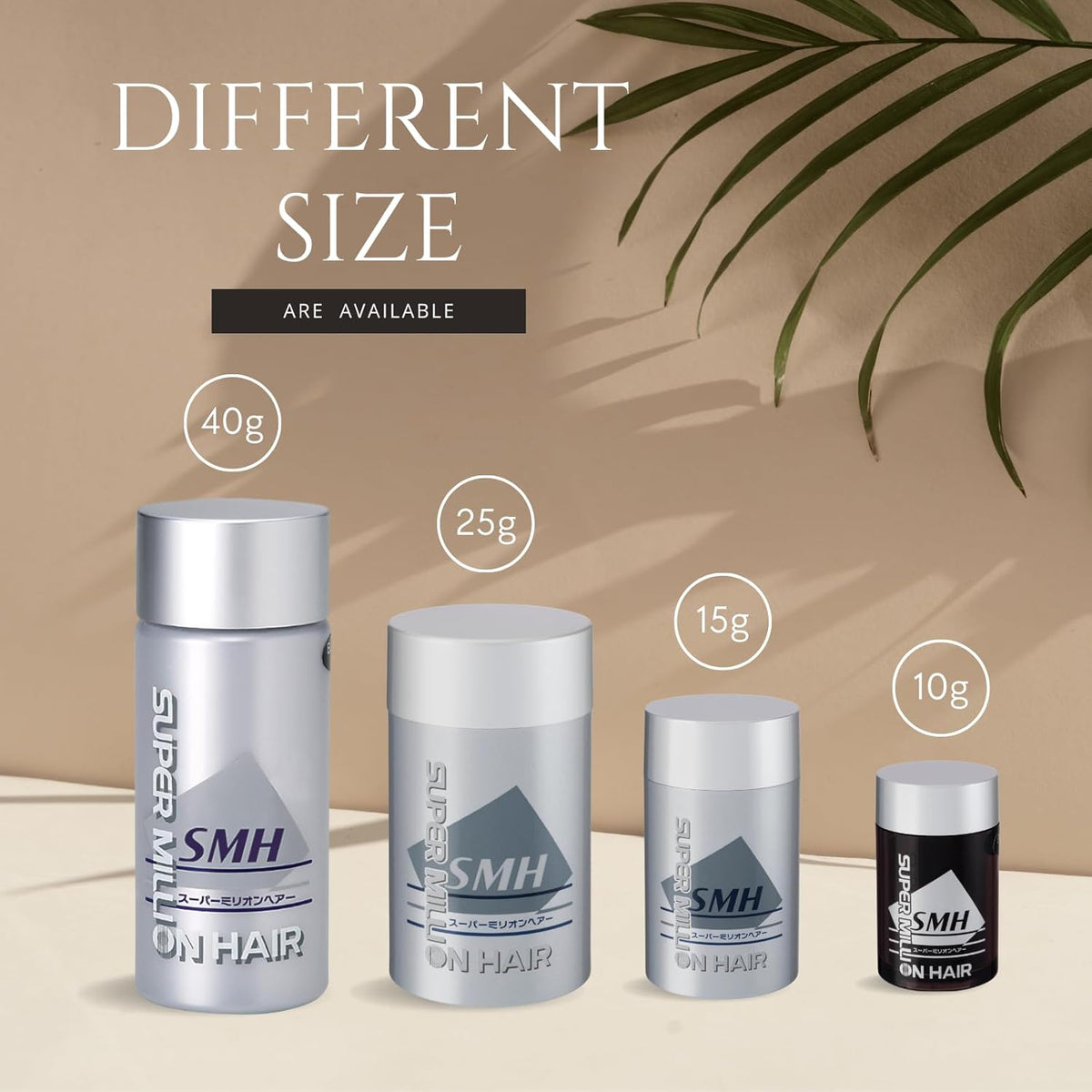 SMH Hair Fibers MADE IN JAPAN – Instantly Conceals Thinning Hair –Long-Lasting – Sweat, Water &