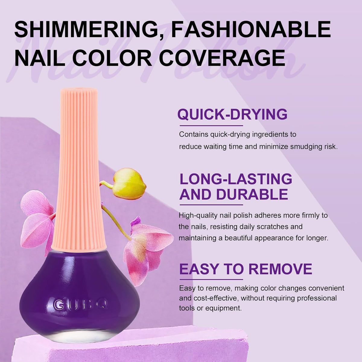 Major Dijit Indigo Quick Dry Regular Nail Polish - Nail Art Lacquer, 0.41 Fl Oz