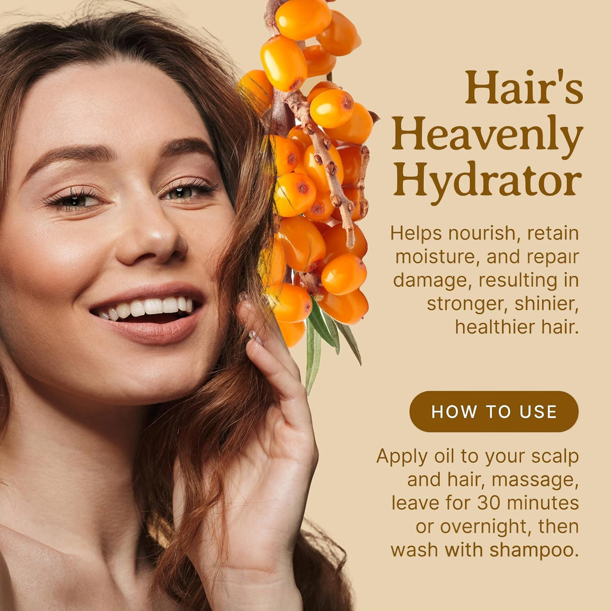 Bella Terra Oils - Organic Sea Buckthorn Oil 8oz - Cold-Pressed Treasure, Bursting with Omega-3 &