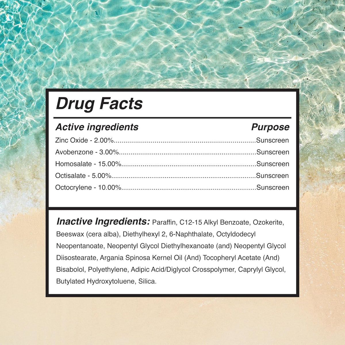 Surface Mineral Face Sunscreen Stick, Dry Touch SPF 50, Broad Spectrum UVA UVB Sun Protection for