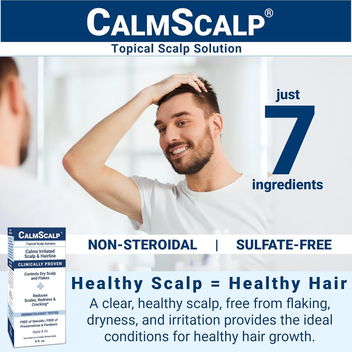 Scalp Serum | Scalp Itch Relief | Scalp Treatment | Exfoliates Scales and Flakes | Clinically