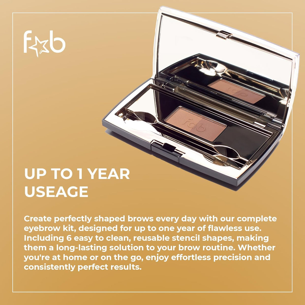 Duo Eyebrow Kit - Light / Medium Brown Makeup Kits Eye Brow Stencil Contour Palette Cosmetics