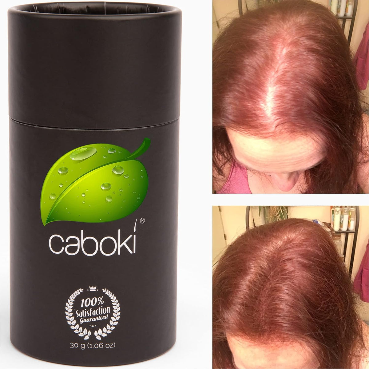 Caboki Hair Loss Concealer. All-Natural, Plant-Based Hair Building Fiber. Covers Bald Spot and