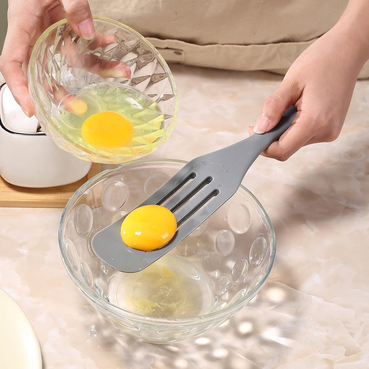 Tongjude Silicone Spurtle Set, Silicone Spatula Set, Heat Resistant Cooking Utensil for Nonstick