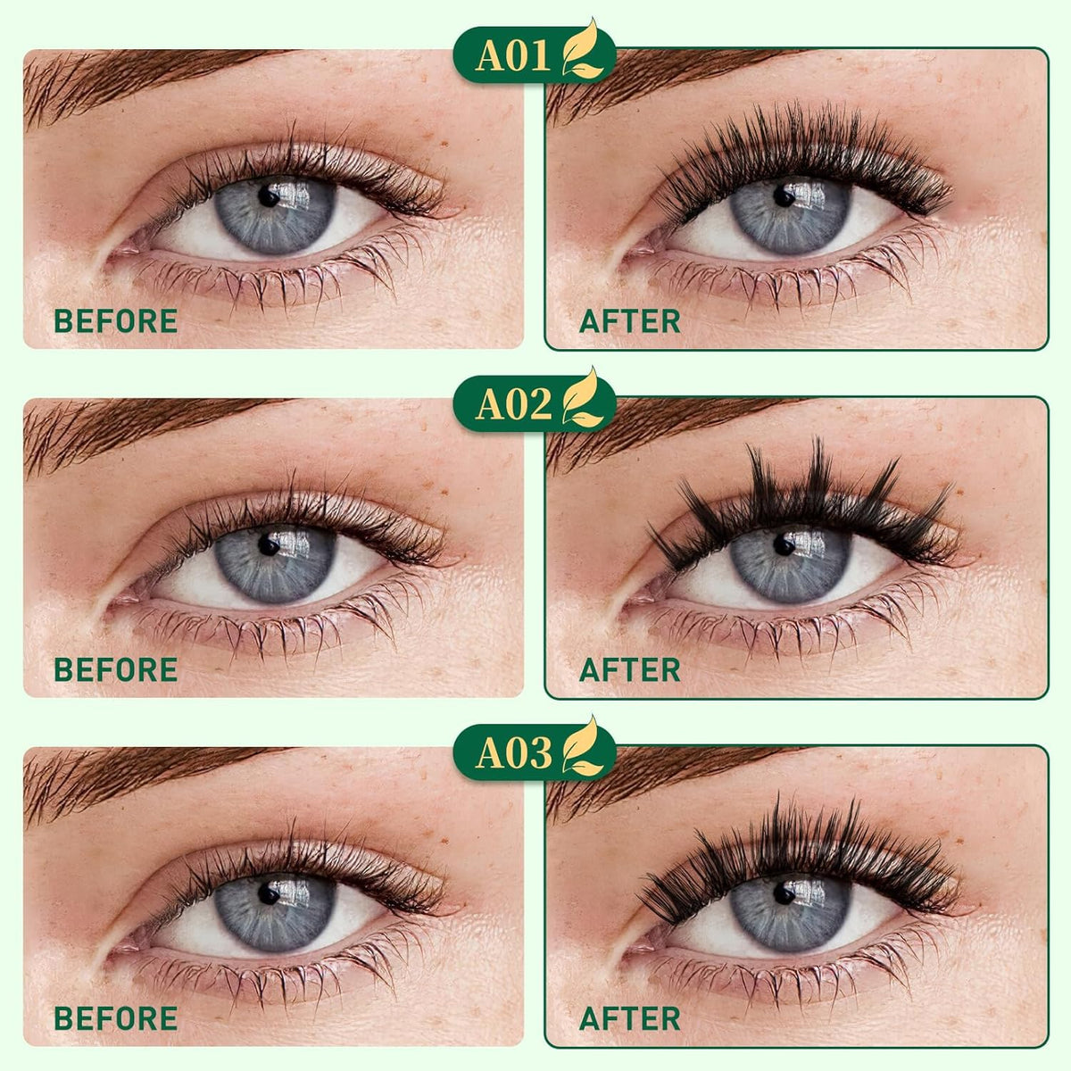 KEYYOU Reusable Magnetic Eyelashes 2 Pair with Applicator No Glue Needed 3D Natural Magnetic