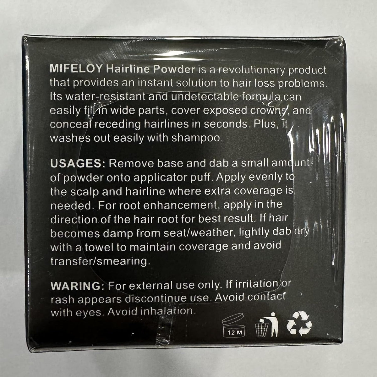Root Touch Up Powder, Instantly Gray Hair Cover Up, Women Color Root Coverage Shadow Powder for