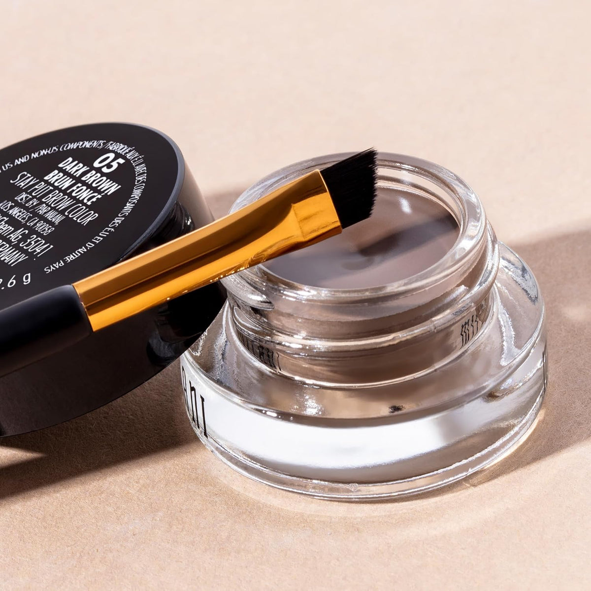 Milani Stay Put Brow Color - Medium Brown (0.09 Ounce) Vegan, Cruelty-Free Eyebrow Color that Fills