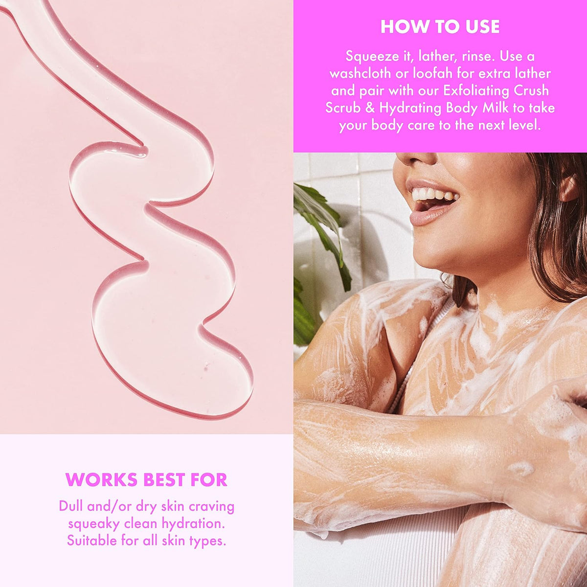 Kopari Hydrating Body Wash - Non-Toxic, Paraben Free, Gluten Free & Cruelty Free - Made with