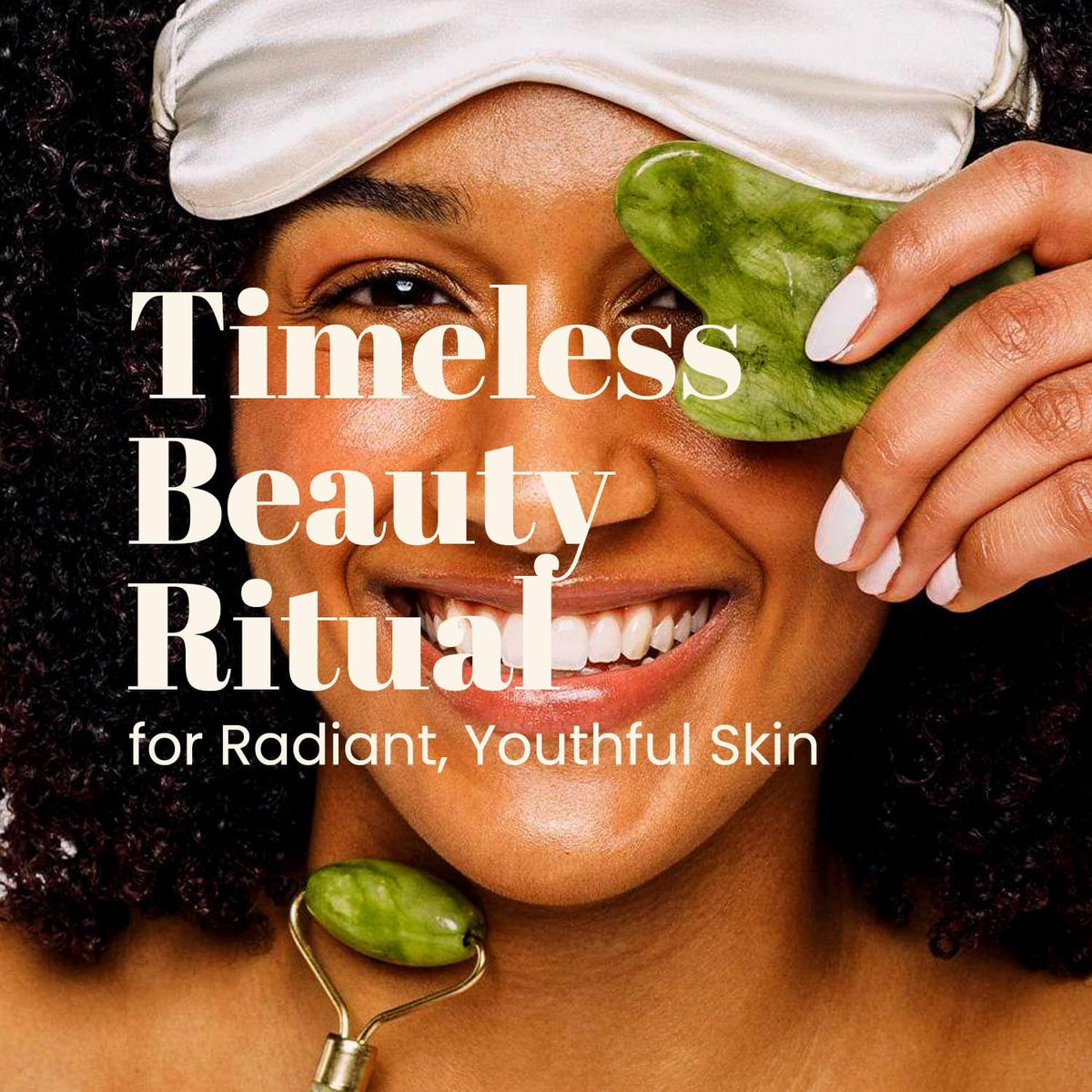 Gua Sha Facial Tools & Jade Roller by ROSELYNBOUTIQUE Original Face Massager for Puffiness