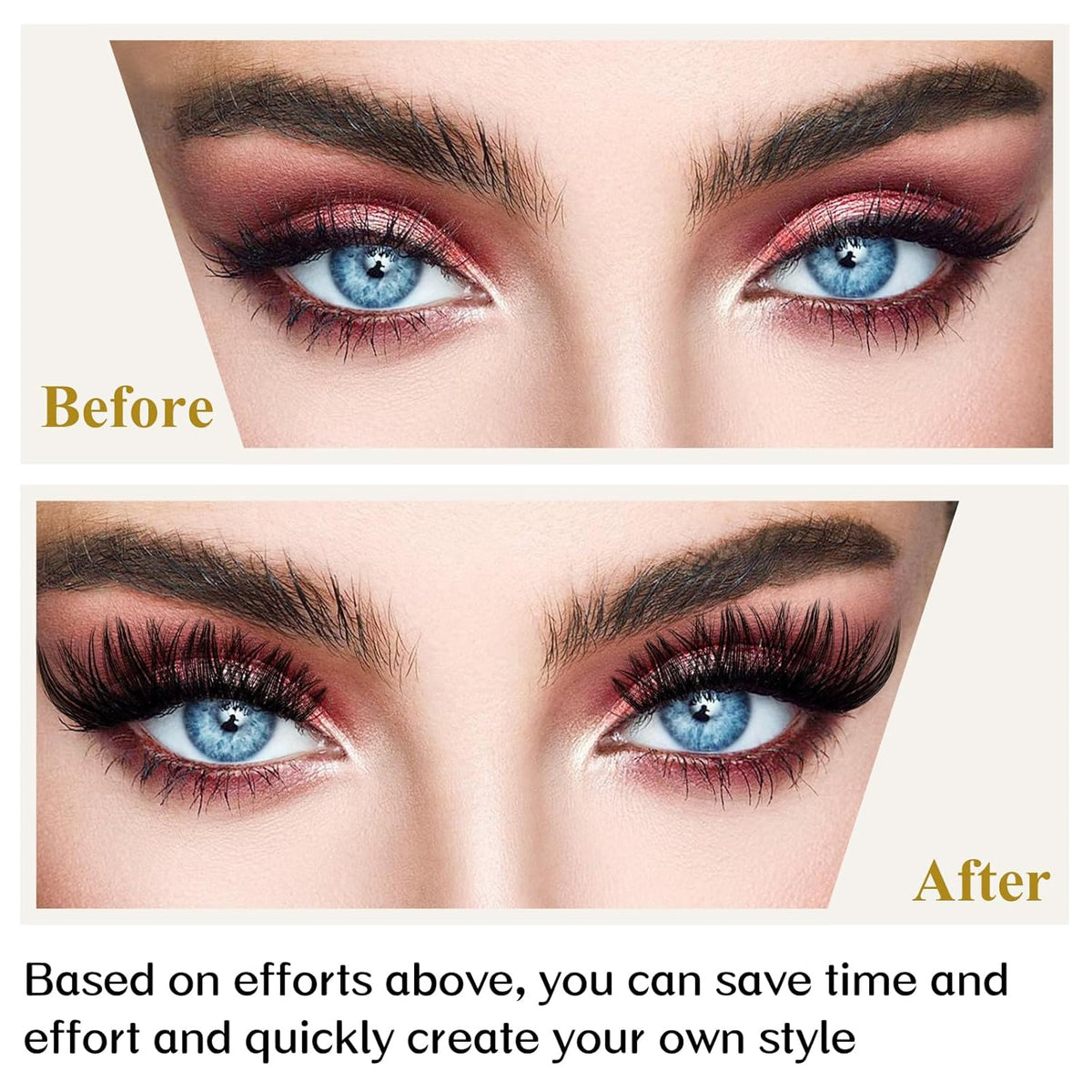 Lash Clusters B02 D Curl 12mm DIY Eyelash Extensions 72 Clusters Lashes B&Qaugen Mega Volume