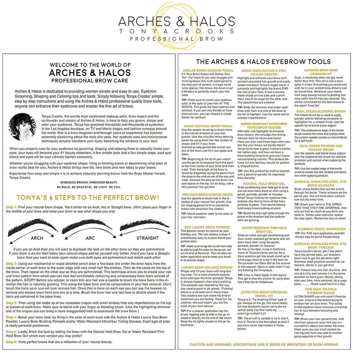 Arches and Halos Luxury Brow Building Pomade - Vegan Eyebrow Pomade - Creamy, Long Wearing Color