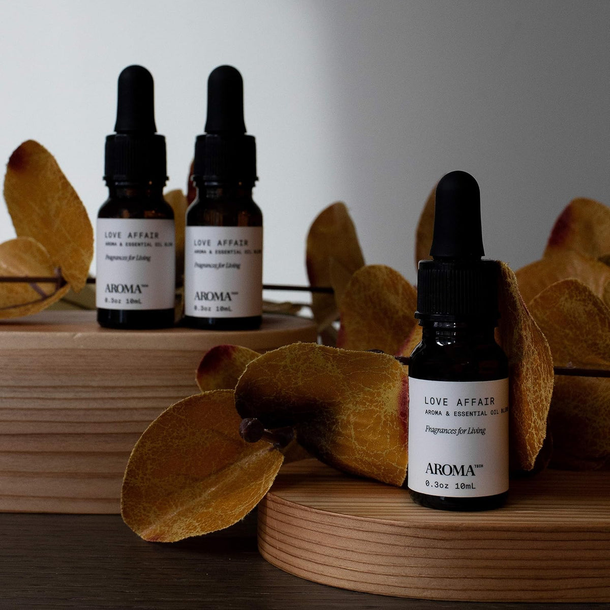AromaTech Santal & Love Affair Set | Aroma Diffuser Essential Oils Blend of Santal Cardamom