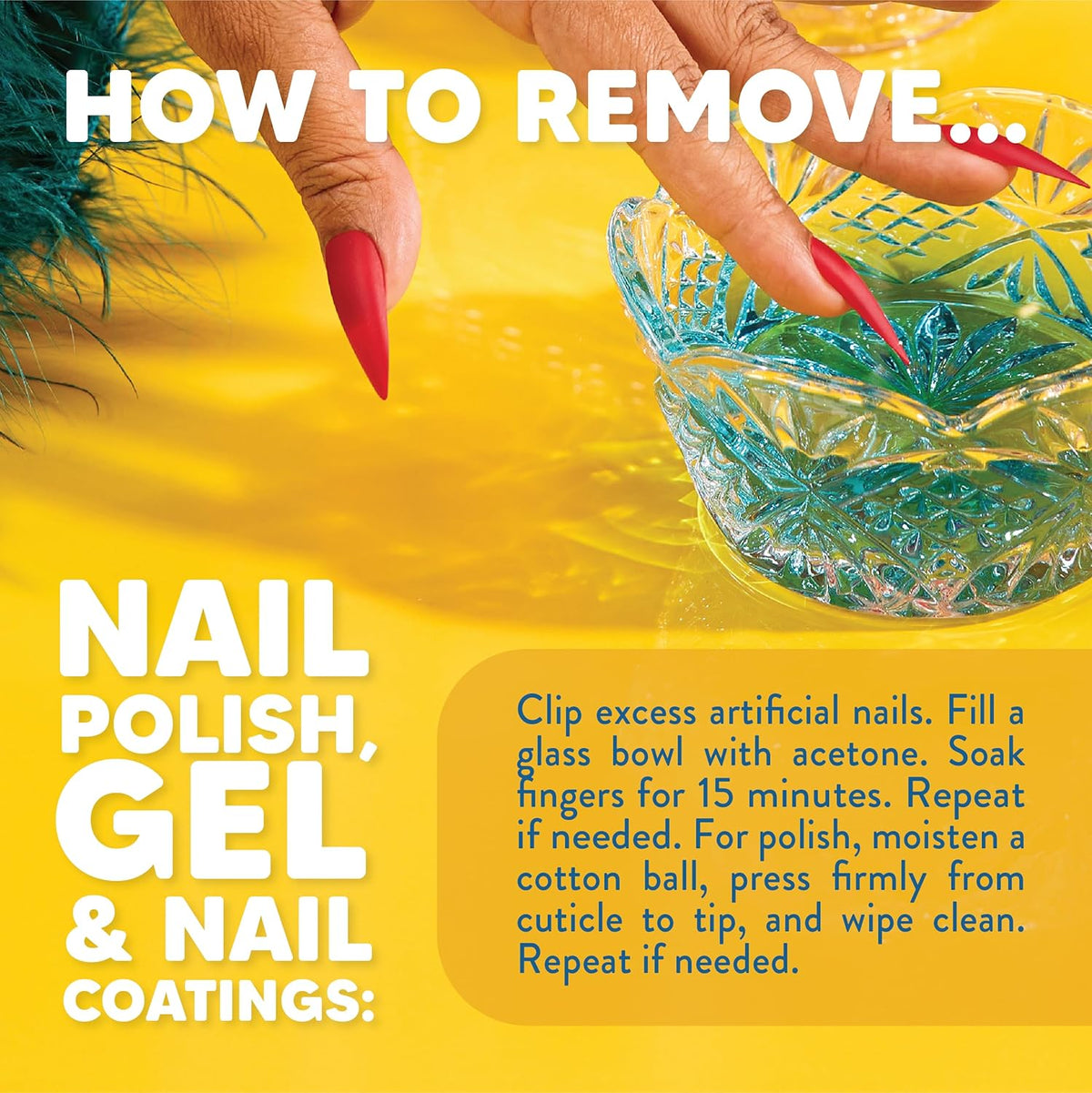 Onyx Professional Coconut Scented Nail Polish Remover with Nail File, 16 oz, Maximum Strength Soak