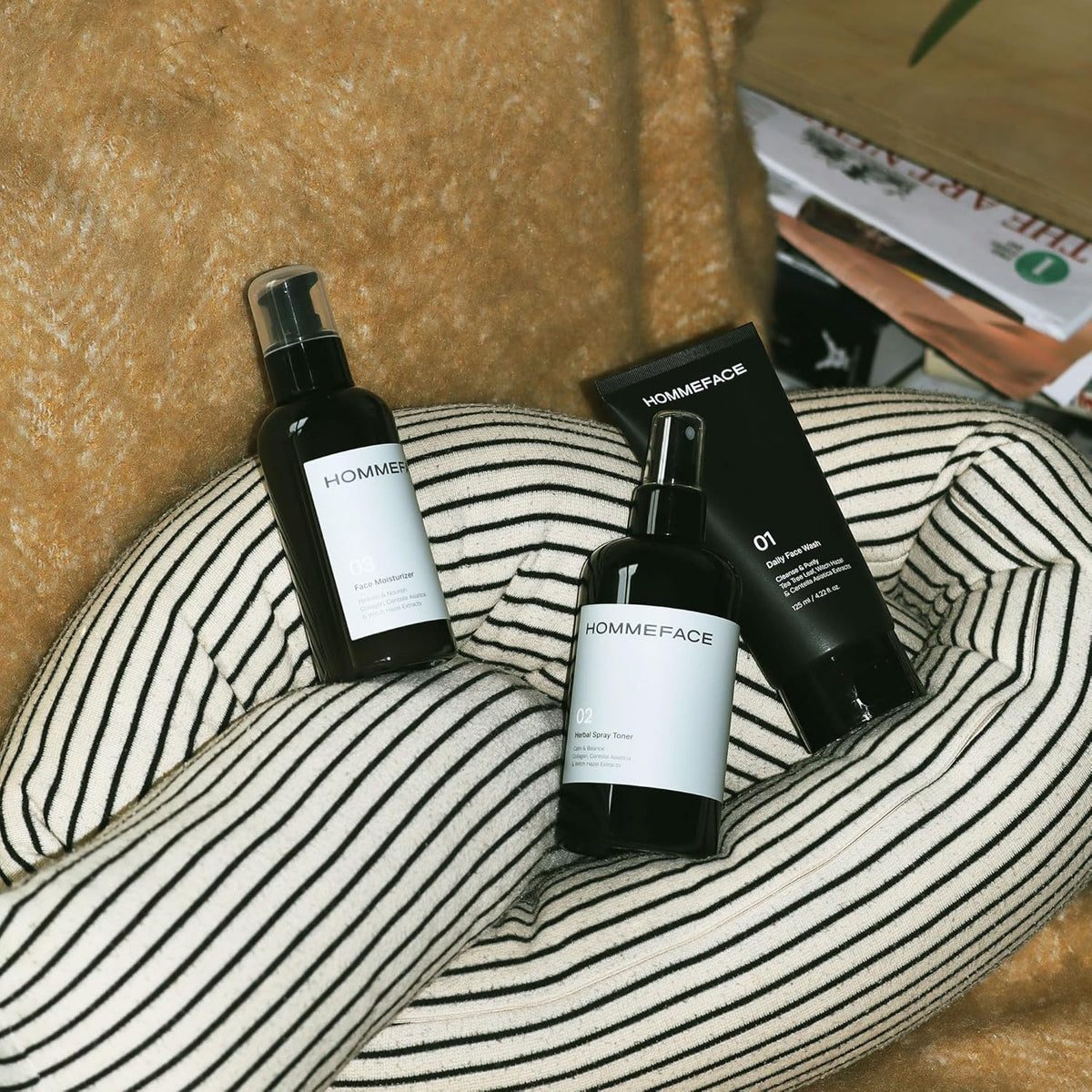 HOMMEFACE Men’s Herbal Spray Face Toner - Alcohol-Free, Hydrating & Balancing Facial Mist - Korean