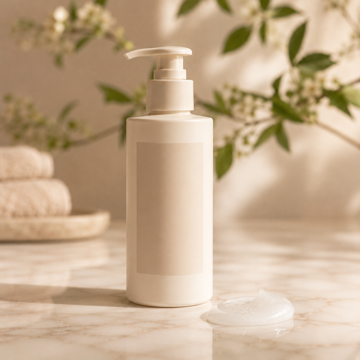 Cleanser — pump bottle with gel texture