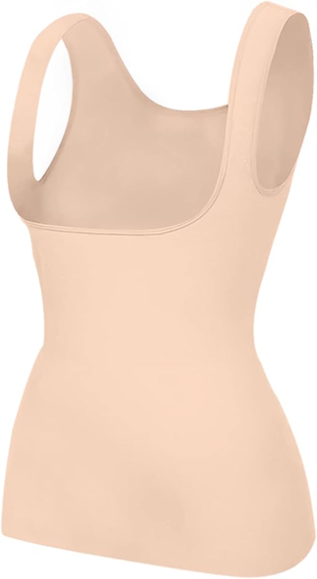 EUYZOU Women's Underbust Shapewear Tank Tops - Seamless Tummy Control Compression Camisole Tops