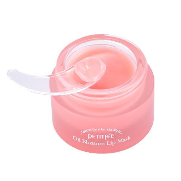 PETITFEE Sleeping Lip Mask Camelia Seed Oil 0.53 Oz. | Day & Night Repairing Balm, Overnight Lip
