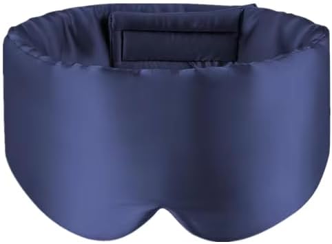 100% Mulberry Silk Sleep Mask, Large Adjustable Eye Cover for Sleeping, Comfortable, Pressure-Free