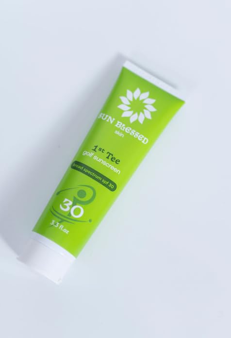1st Tee Golf Sunscreen Lotion by Sun Blessed Skin, SPF 30 Odor Free, Lightweight and Grease Free