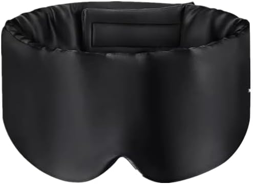 100% Mulberry Silk Sleep Mask, Large Adjustable Eye Cover for Sleeping, Comfortable, Pressure-Free