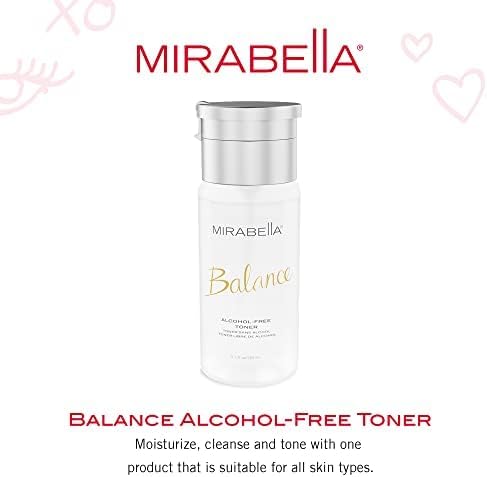 Mirabella Balance Toner for Face, Unscented Alcohol-Free Toner Offers Restorative Hydration &