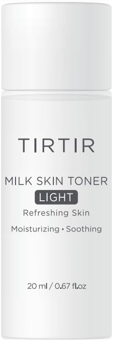 TIRTIR Milk Skin Rice Toner Light | Instant Hydration with 4% Niacinamide, Pantenol, Lightweight