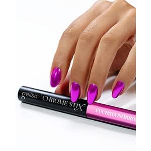 Gelish Chrome Stix, Chrome Nail Powder, Nail Art for Stunning Metallic Finish, Long-Lasting, Easy