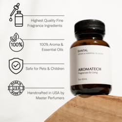 AromaTech Palo Santo & Amber Premium Aroma Oil – Grounding & Inspiring Home Fragrance with Notes of
