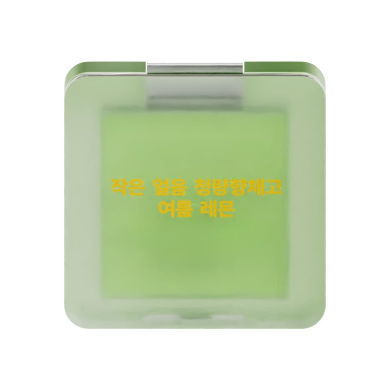Mini Ice Cube Cooling Solid Perfume Balm - Refreshing Fruity Scent with Shimmer Highlighter