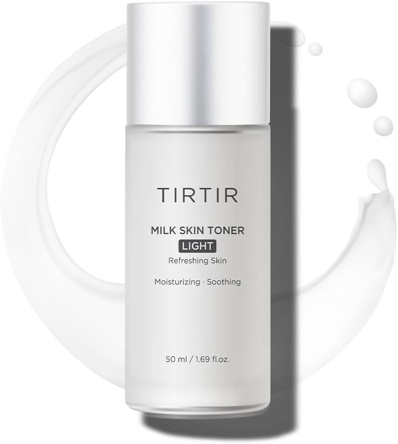 TIRTIR Milk Skin Toner Light | Instant Hydration with 4% Niacinamide, Pore-Tightening, Vegan Toner