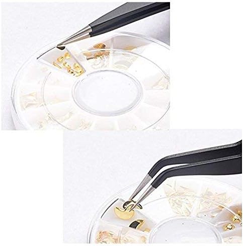 Eyelash Tweezers - FEITA Precision Eyelash Extension Tweezers Set - Professional Straight & Curved