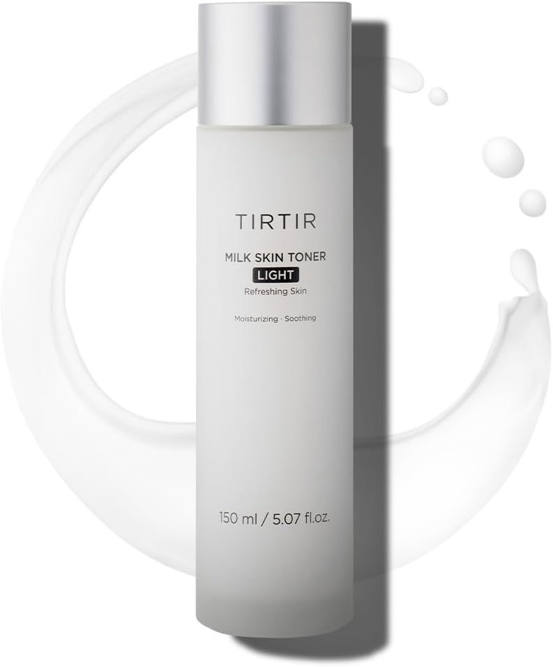TIRTIR Milk Skin Rice Toner Light | Instant Hydration with 4% Niacinamide, Pantenol, Lightweight