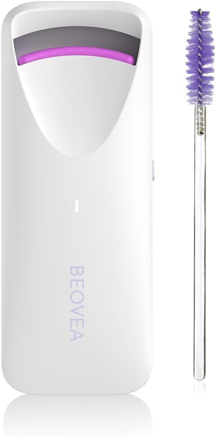 Heated Eyelash Curler – Fast 8-Second Heat for Long-Lasting Curls – Portable Rechargeable Heated