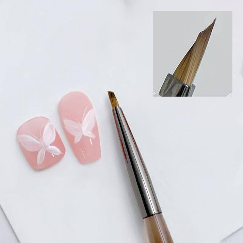 Nail Brush for Drawing Petals and Butterflies, Watercolor Paint Brushes for Oil Painting, Acrylic