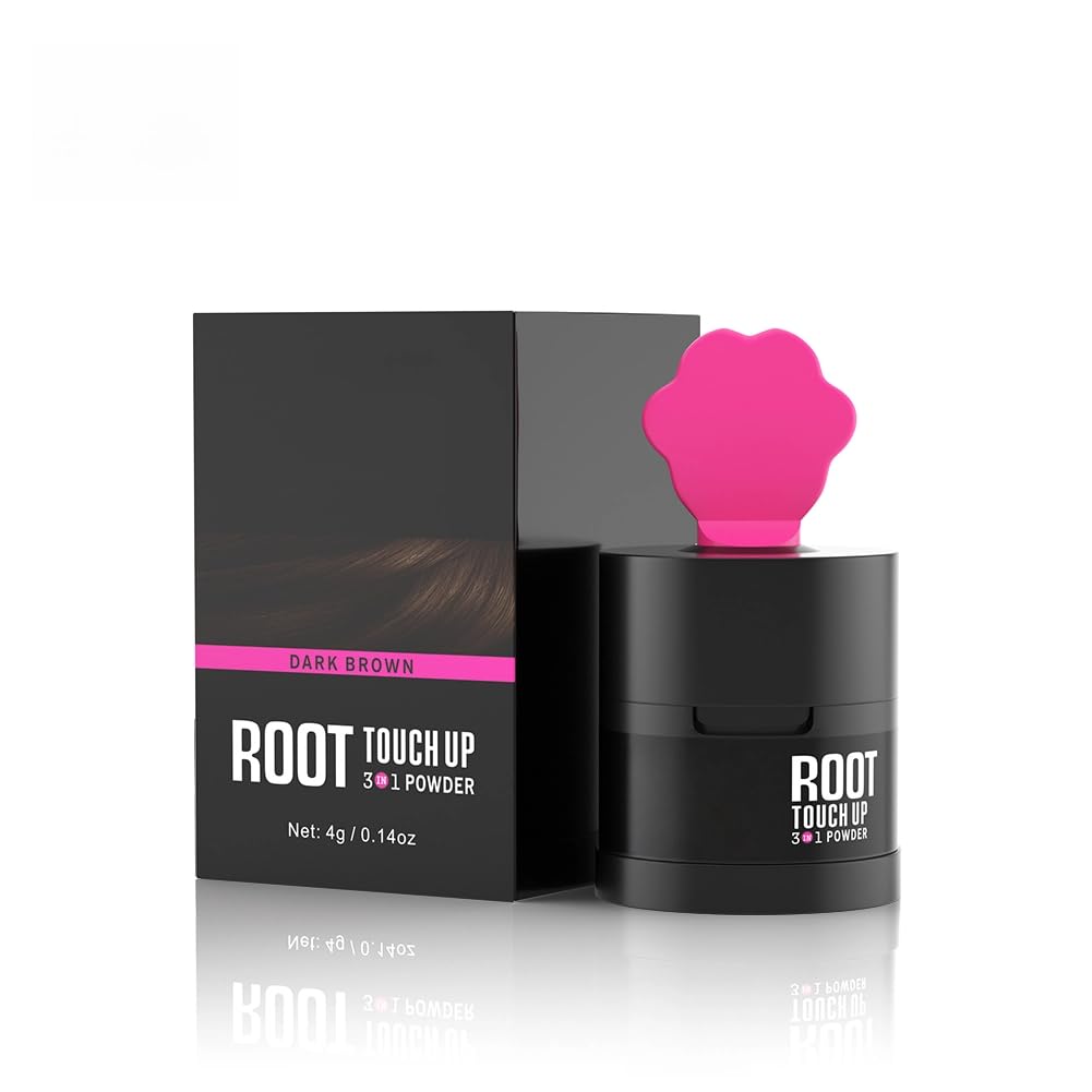 Gowwim Hairline Powder 2.0, Waterproof and Sweatproof Root Touch up Hair Color Temporary Grey Hair