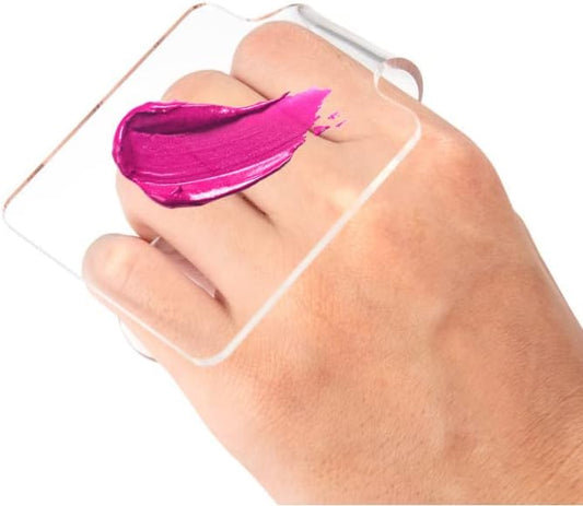 1 PCS Hand Makeup Mixing Palette Makeup Hand Palette Acrylic Nail Art Manicure Palette Eyeshadow