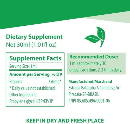 Official Distributor - 3 Bottles of Apiario Silvestre Brazilian Green Bee Propolis Liquid Glycolic