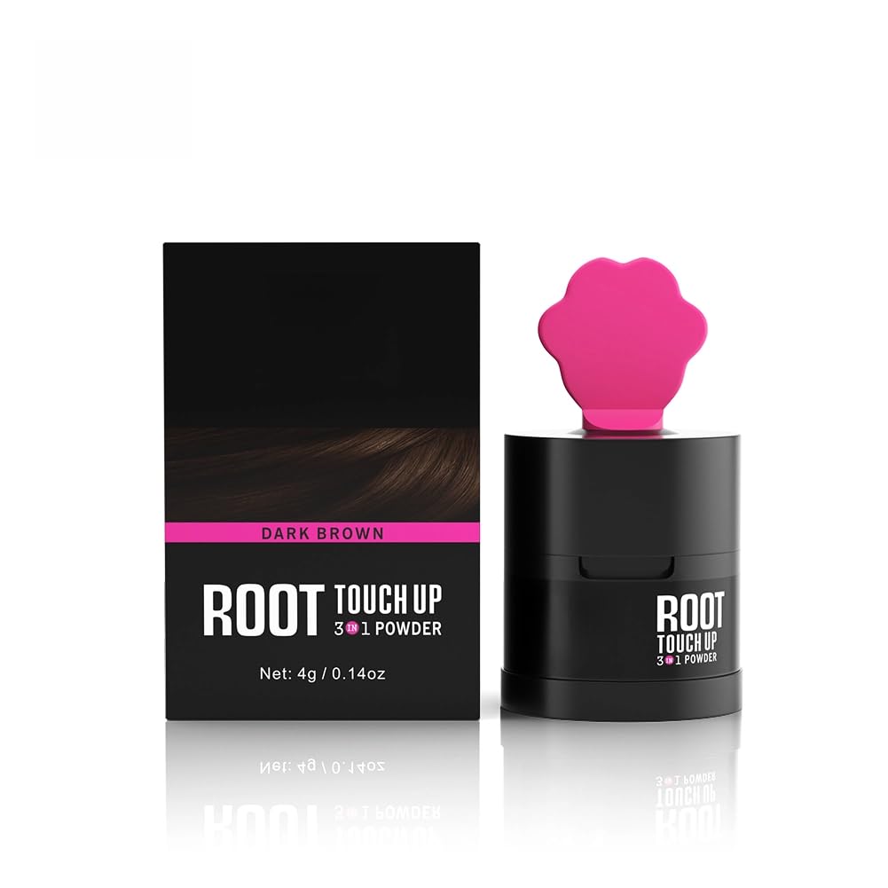 Gowwim Hairline Powder 2.0, Waterproof and Sweatproof Root Touch up Hair Color Temporary Grey Hair