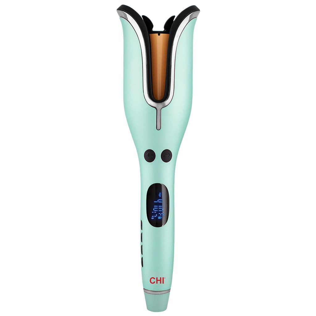 CHI Spin N Curl, Curling Iron For Healthy & Shiny Effortless Curls & Waves, Provides Preset