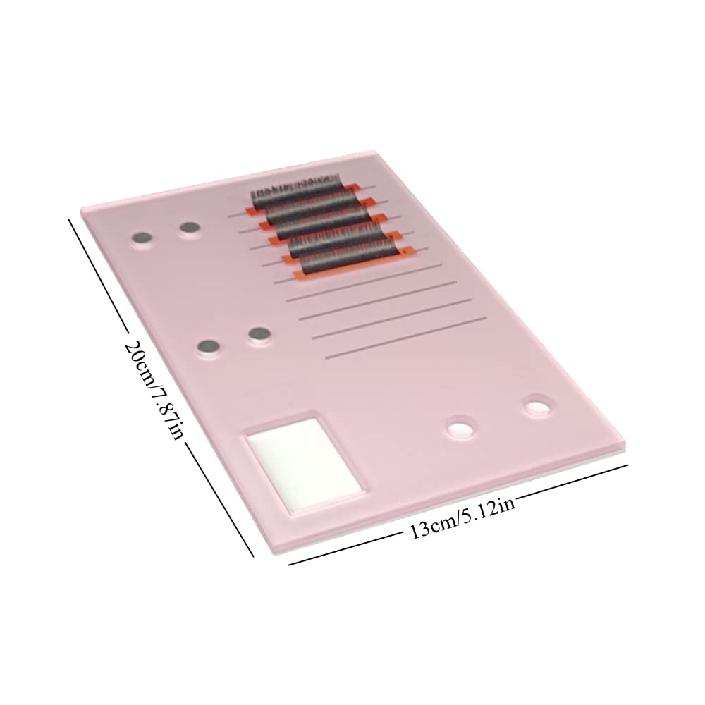 Grafting False Eyelash Acrylic Extension Pallet, Eyelash Extension Glue Tweezers Plate Pad Makeup