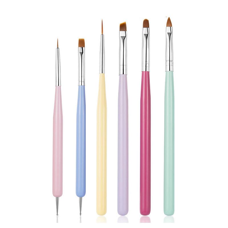 Nail Art Sculpture Pen: Silicone Nail Art Brushes for Gel, Acrylic Nails, Foil Carving, Drawing &