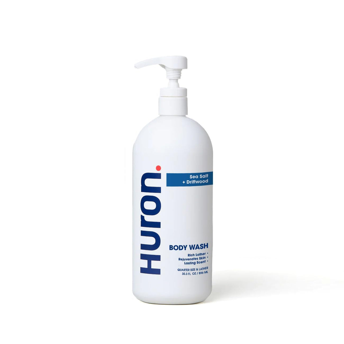 Huron Men’s Moisturizing Body Wash - Made With Coconut Oil, Vitamin E & Witch Hazel - Vegan