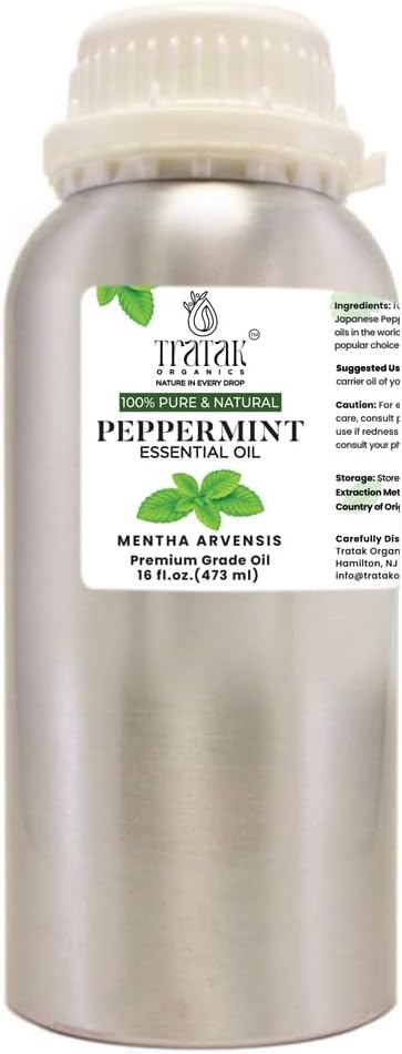 Peppermint Essential Oil - 100% Pure and Natural Oil with Premium Dropper - Undiluted Essential Oil