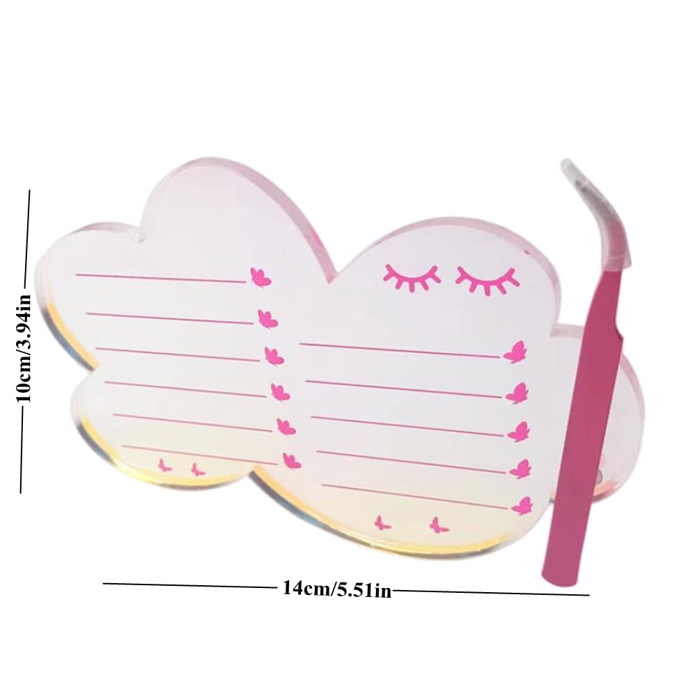Grafting False Eyelash Acrylic Extension Pallet, Eyelash Extension Tweezers Plate Pad Makeup